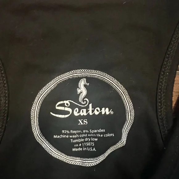 Seaton black and blue striped dress - Picture 2 of 5